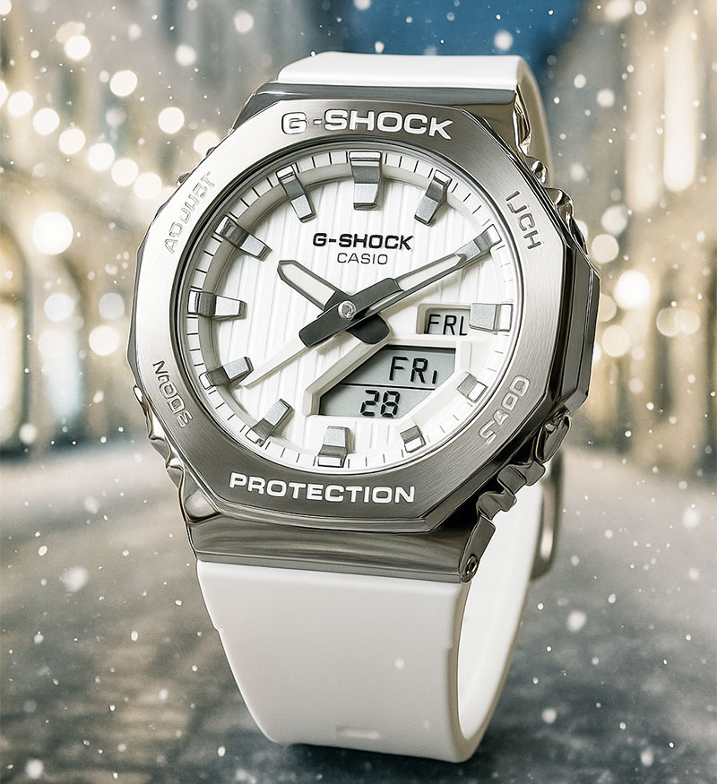 Rakuten - 【人生と共に歩めるタフネス】新品＆安心の正規品カシオ CASIO 腕時計 G-SHOCK レディス腕時計 ジーショック PRECIOUS HEART SELECTION 2025 プレシャスハートセレクション メタルカバード環境配慮素材採用 GM-2110SH-7AJF クリスマスプレゼント