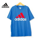 adidas アディダス パフォーマンスロゴ Tシャツ ライトブルー XLサイズ t180614-7