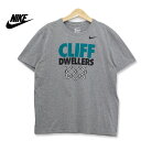 ナイキ NIKE CLIFF DWELLERS プリントTシャツ グレー XLサイズ t180720-7