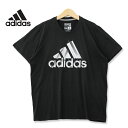 adidas アディダス パフォーマンスロゴ プリントTシャツ ブラック XLサイズ t180730-9