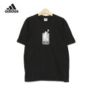 アディダス adidas バスケットボール ロゴ プリント 半袖Tシャツ メンズSサイズ ブラック ユーズド 古着 t200625-38