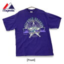 MLB 大リーグ オールスターゲーム 1998 プリントTシャツ XL パープル アメリカ製 シングルステッチ 古着 ユーズド t220621-1