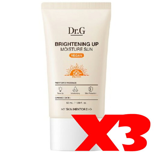 DR.Gブライトニング アップ モイスチャー 日焼け止め SPF50 PA++++, 50ml 3個 DR.Gブライトニング アップ モイスチャー 日焼け止め SPF50 PA++++, 50ml 3個