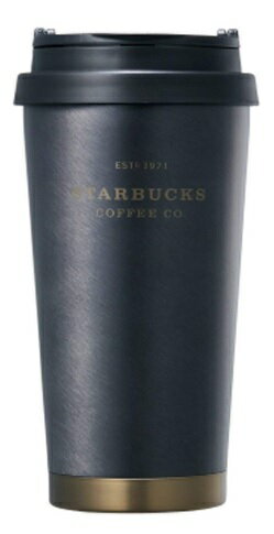 ★無料配送★海外限定 スタバ エルマブラックヘリテージタンブラー Starbucks SS Elma black heritage tumbler 473ml [並行輸入品] (ブラック)