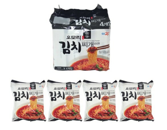 ★無料配送★[八道/Paldo] GS25 オオモリ キムチチゲ ラーメン 4袋入 / 韓国食品 / 韓国ラーメン (海外直送) (160g * 4袋入)