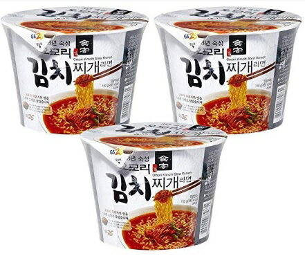 ★無料配送★[八道/Paldo] GS25 オオモリ キムチチゲ カップラーメン150g*3個入 韓国食品 / 韓国ラーメン[並行輸入品]のサムネイル