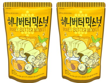 ハニーバター ミックスナッツ/Honey Butter Mix Nuts/220gx 2袋/韓国お菓子/ナッツ類/クルミ/ハニーバタークルミマカダミア カシューナッツ アーモンド /ハニーバター味