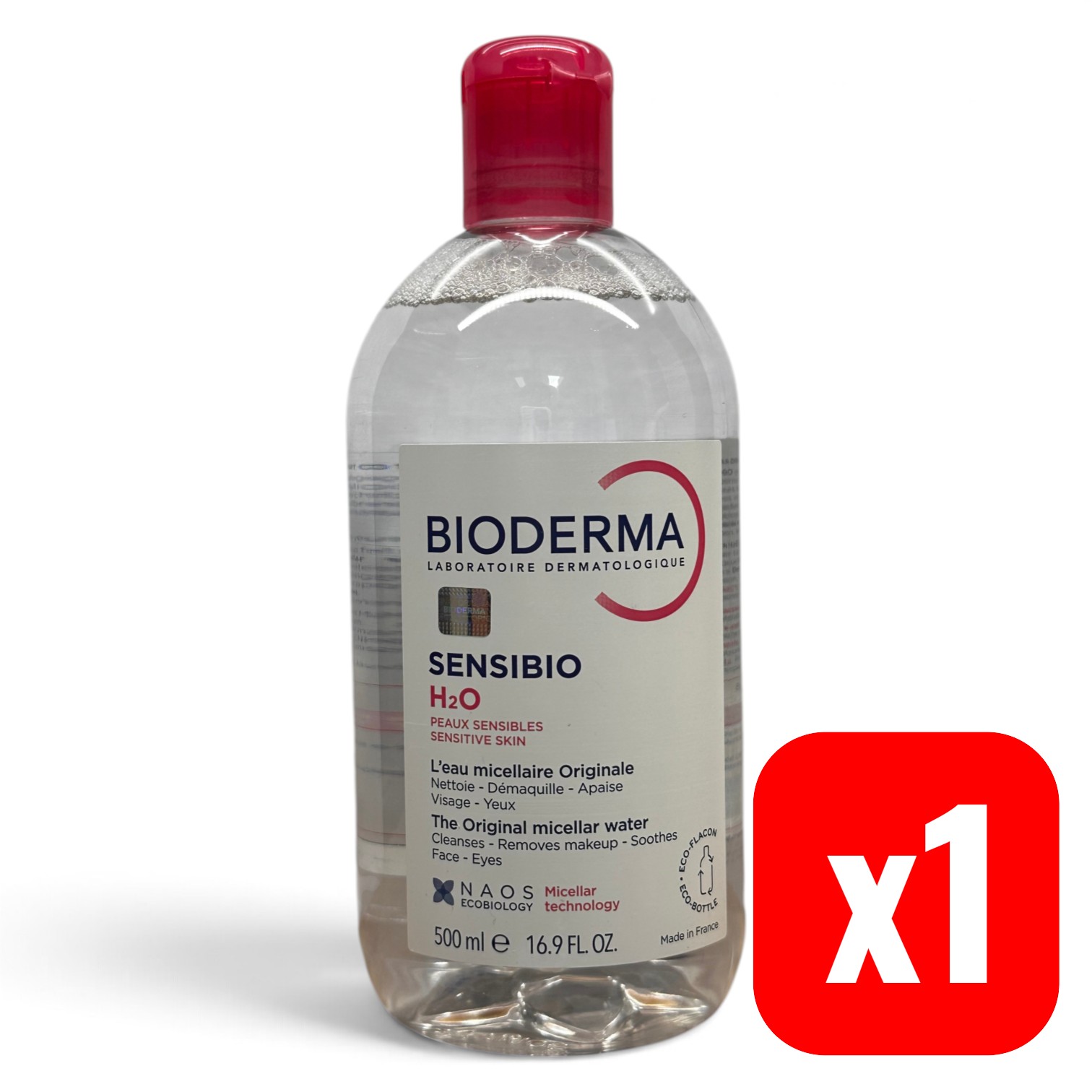 【BIODERMA】サンシビオ H2O 500ml / ビオデルマ Sensibio ミセラーウォーター 敏感肌 クレンジング水 拭き取り化粧…