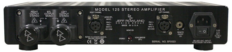 ��Ÿ���ʡ� JEFF ROWLAND Model 125 ���ƥ쥪�ѥ�����