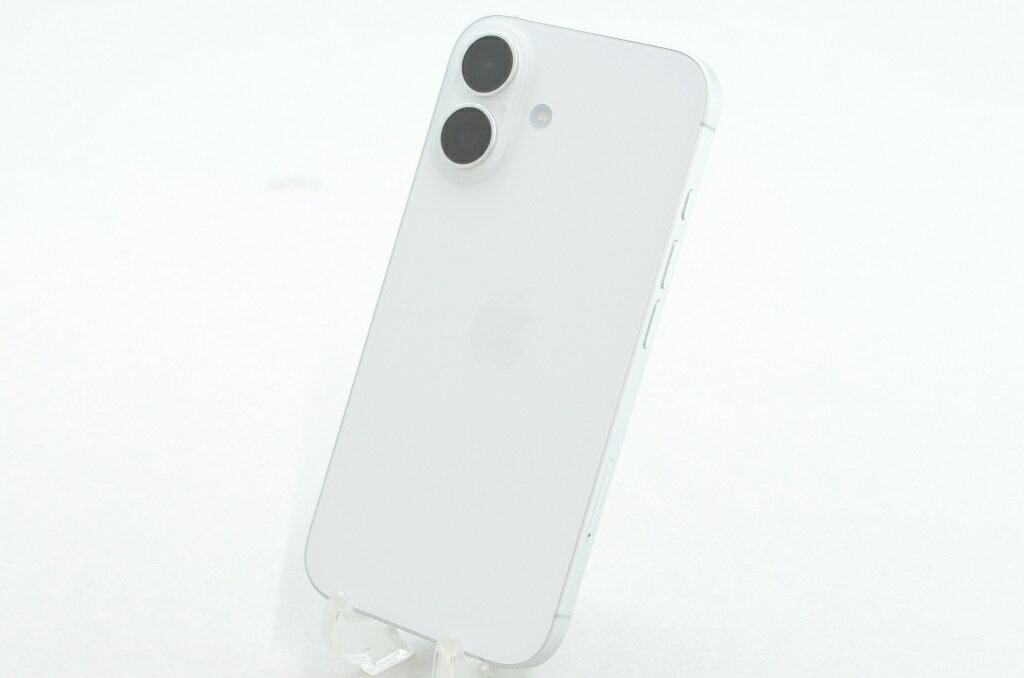 【中古】SIMフリー Apple iPhone16 256GB ホワイト A3286 MYDX3J/A