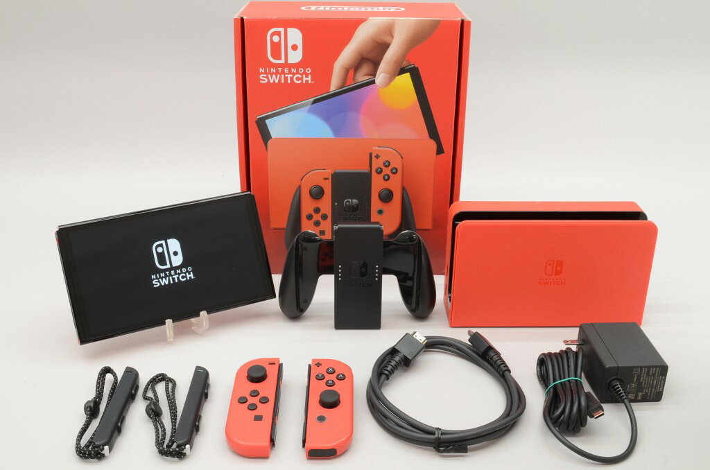 楽天市場】Nintendo Switch（有機ELモデル） マリオレッドの通販