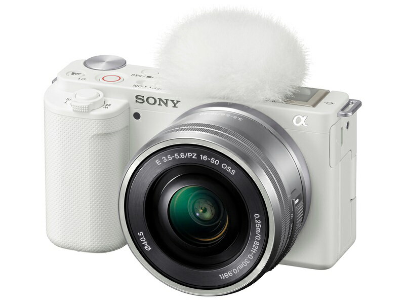 【箱破損 または 箱汚れ品】SONY VLOGCAM ZV-E10Y-W(ホワイト) ダブルズームレンズキット