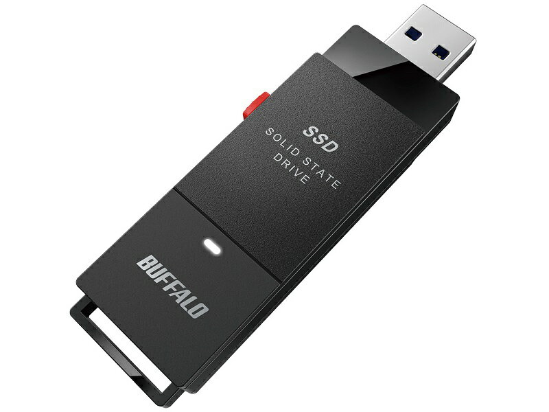 【箱破損 または 箱汚れ品】BUFFALO SSD-SCT500U3-BA(ブラック) TV録画対応 スティック型 MiniStation SSD