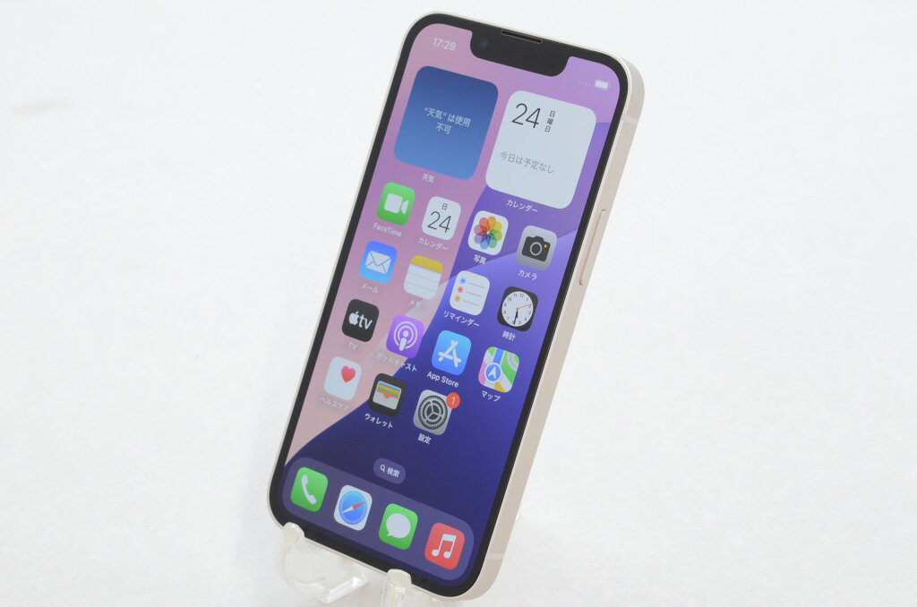 【中古】SIMフリー Apple iPhone13 mini 256GB Starlight A2626 MLJK3J/A【N】 外観ランクA