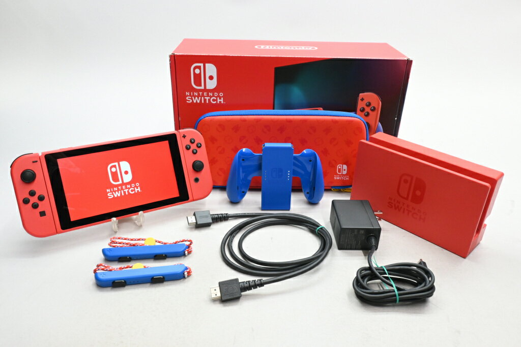 【中古】Nintendo Switch マリオレッド×ブルー セット HAD-S-RAAAF