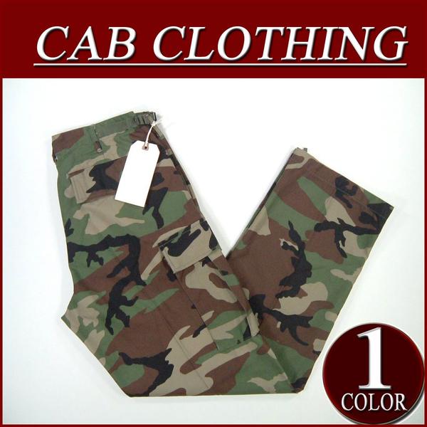 【5サイズ】 ir731 新品 CAB CLOTHING ウッドランド カモフラージュ 6ポケット カーゴパンツ 迷彩柄 軍パン メンズ キャブ アメカジ 10P07Feb16