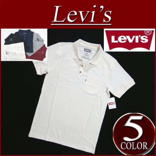 【5色4サイズ】 ay951 新品 Levis USライン 半袖 ポケット付 無地 鹿の子 ポロシャツ メンズ リーバイス YOUNG MEN’S PIQUE POLO SHIRT Levi