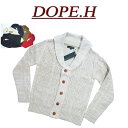 【5色3サイズ】 ia022 新品 DOPE.H ローゲージ ケーブル編み ショールカラー ミックスニット カーディガン メンズ SHAWL COLLAR KNIT CARDIGAN ニットカーディガン アメカジ