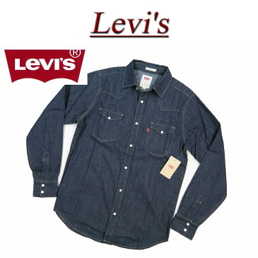 【10/31再入荷! 2018秋冬 5サイズ】 af073 新品 Levis デニム ウエスタンシャツ メンズ USライン リーバイス CLASSIC DENIM BARSTOW WESTERN SHIRT DARK RINCE 長袖 デニムシャツ ワークシャツ Levi's 【smtb-kd】