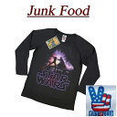 【日本規格 4サイズ】 ab041 新品 JUNK FOOD 日本別注 USA産 LUKE VS VADER ルーク VS ダースベイダー 七分袖 Tシャツ SW344-7916 メンズ ジャンクフード スターウォーズ STAR WARS ティーシャツ JunkFood MADE IN USA 【smtb-kd】