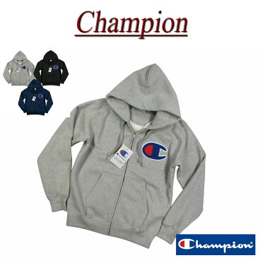 【20%off 3色6サイズ】 ja981 新品 Champion ACTION STYLE さがら刺繍 ビッグロゴ 肉厚 ジップアップ スウェットパーカー C3-E128 メンズ チャンピオン アクションスタイル 裏起毛 フード ジップパーカー (ビッグサイズあります!)