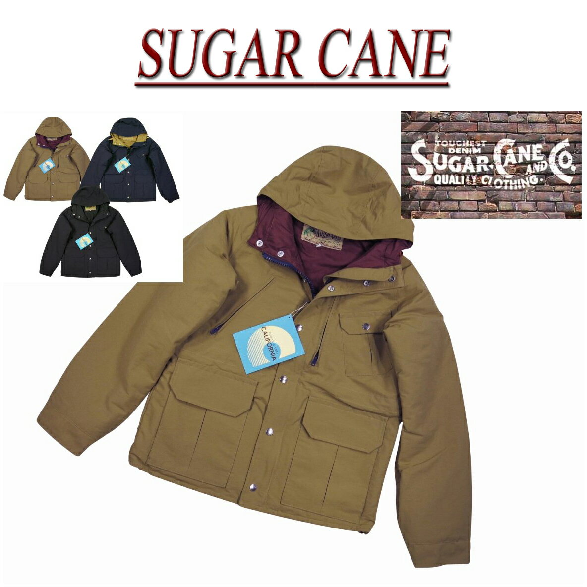  nz401 新品 SUGAR CANE 60/40クロス 中綿入り ラグランスリーブ マウンテンパーカー SC13362 メンズ シュガーケーン N/C PADDING MOUNTAIN PARKA ジャケット 