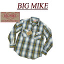 y4TCYz ac553 Vi BIG MIKE   Iu`FbN wr[lVc 101835100 Y rbO}CN HEAVY FLANNEL WORK SHIRTS tlVc [NVc wrl BIGMIKE Made in INDIA ysmtb-kdz