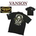  na901 新品 VANSON スカル クロスボーン フラッグ刺繍 半袖 ポロシャツ NVPS-901 メンズ バンソン SKULL CROSSBONE SHORT SLEEVES POLO-SHIRT ドクロ ヴァンソン 