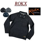 【3色4サイズ】 ry501 新品 ROKX ロックス CLASSIC 200 FLEECE SNAP TOP ポーラテックフリース プルオーバー フリースジャケット RXMF194089 メンズ クラシック ナイロン切替 ラグランスリーブ スナップシャツ アメカジ アウトドア 【smtb-kd】