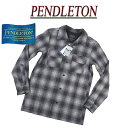 【定番 4サイズ】 ac851 新品 PENDLETON BOARD SHIRT FITTED オンブレチェック 長袖 オープンカラー ウールシャツ RA072-32304 メンズ ペンドルトン チェックシャツ ペンデルトン ボードシャツ 【smtb-kd】