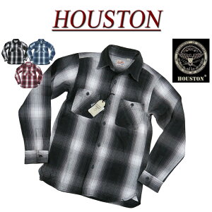 34 jd891  HOUSTON ޥ Ĺµ ֥å إӡͥ륷 40763  ҥ塼ȥ HEAVY FLANNEL CHECK WORK SHIRT ӥ  إӡեͥ륷 ᥫ smtb-kd