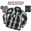 【3色4サイズ】 jd891 新品 HOUSTON マチ付 長袖 オンブレチェック ヘビーネルシャツ 40763 メンズ ヒューストン HEAVY FLANNEL CHECK WORK SHIRT ビエラ ワークシャツ ヘビーフランネルシャツ アメカジ 【smtb-kd】