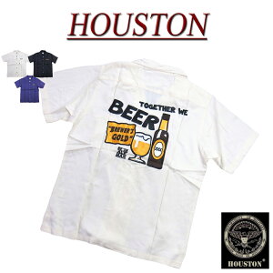 【3色3サイズ】 je442 新品 HOUSTON 刺繍 半袖 ボーリングシャツ 40660 メンズ ヒューストン S/S BOWLING SHIRT テンセル素材 ボウリングシャツ ワークシャツ アメカジ 【smtb-kd】