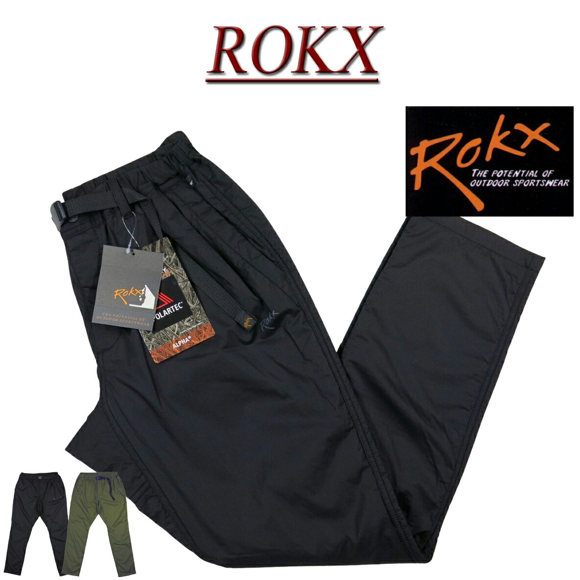 【3色4サイズ】 ry601 新品 ROKX ロックス DRIFTER PANT ポーラテック アルファ 中綿入り ドリフターパンツ RXMF201113 メンズ アメカジ ストレッチパンツ クライミングパンツ INSULATED POLARTEC ALPHA ボルダリング 【smtb-kd】