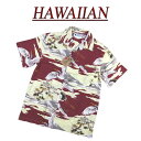 【4/30再入荷! 7サイズ】 wu5016 新品 鶴松 富士 半袖 和柄 レーヨン100% アロハシャツ メンズ アロハ ハワイアンシャツ 和柄アロハ 【smtb-kd】 (ビッグサイズあります!)