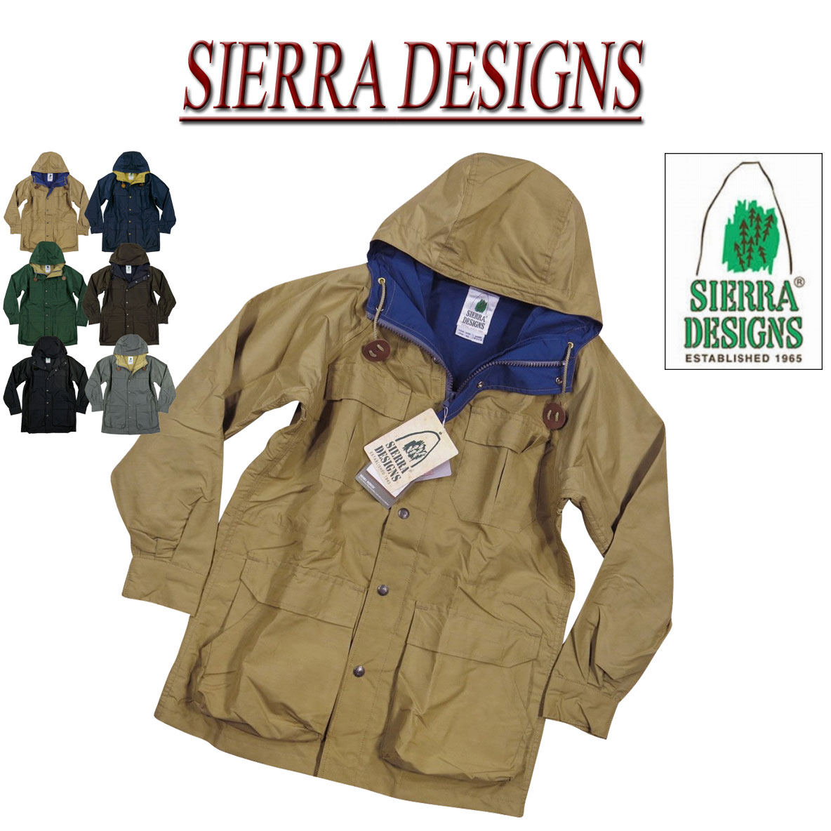  jb871 新品 SIERRA DESIGNS USA製 60/40クロス マウンテンパーカー 7910L 7910M 7910 メンズ シェラデザインズ 60/40 MOUNTAIN PARKA ラグランスリーブ ジャケット Made in USA 