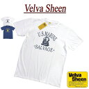  je621 新品 Velva Sheen USA製 U.S.MARINE TEE 半袖 スラブ Tシャツ 162192 メンズ ベルバシーン ティーシャツ イエローレーベル Made in USA 