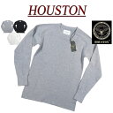 【3色4サイズ】 je701 新品 HOUSTON ヘビーウェイト 無地 サーマル ロンT 20971 メンズ ヒューストン HEAVY THERMAL C/N LONG SLEEVES T-SHIRT むじ ムジ 肉厚 ワッフル 長袖 Tシャツ アメカジ 【smtb-kd】