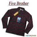 【4サイズ】je852 新品 FIVE BROTHER オンブレチェック オープンカラー 長袖 ライトネルシャツ 152101 メンズ ファイブブラザー LIGHT FLANNEL WORK SHIRTS フランネルシャツ チェックシャツ ワークシャツ Made in INDIA 【smtb-kd】