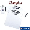  jf301 新品 Champion トリコロールタグ USAコットン カレッジプリント 半袖 リンガー Tシャツ C3-V314 メンズ チャンピオン 染み込みプリント アメリカ綿 COTTON USA ティーシャツ トリコタグ 