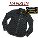  nc421 新品 VANSON クロスボーン刺繍 ウォバッシュストライプ 長袖 ワークシャツ NVSL-803 メンズ バンソン CROSSBONE WABASH STRIPE LONG SLEEVES WORK SHIRT ヴァンソン 