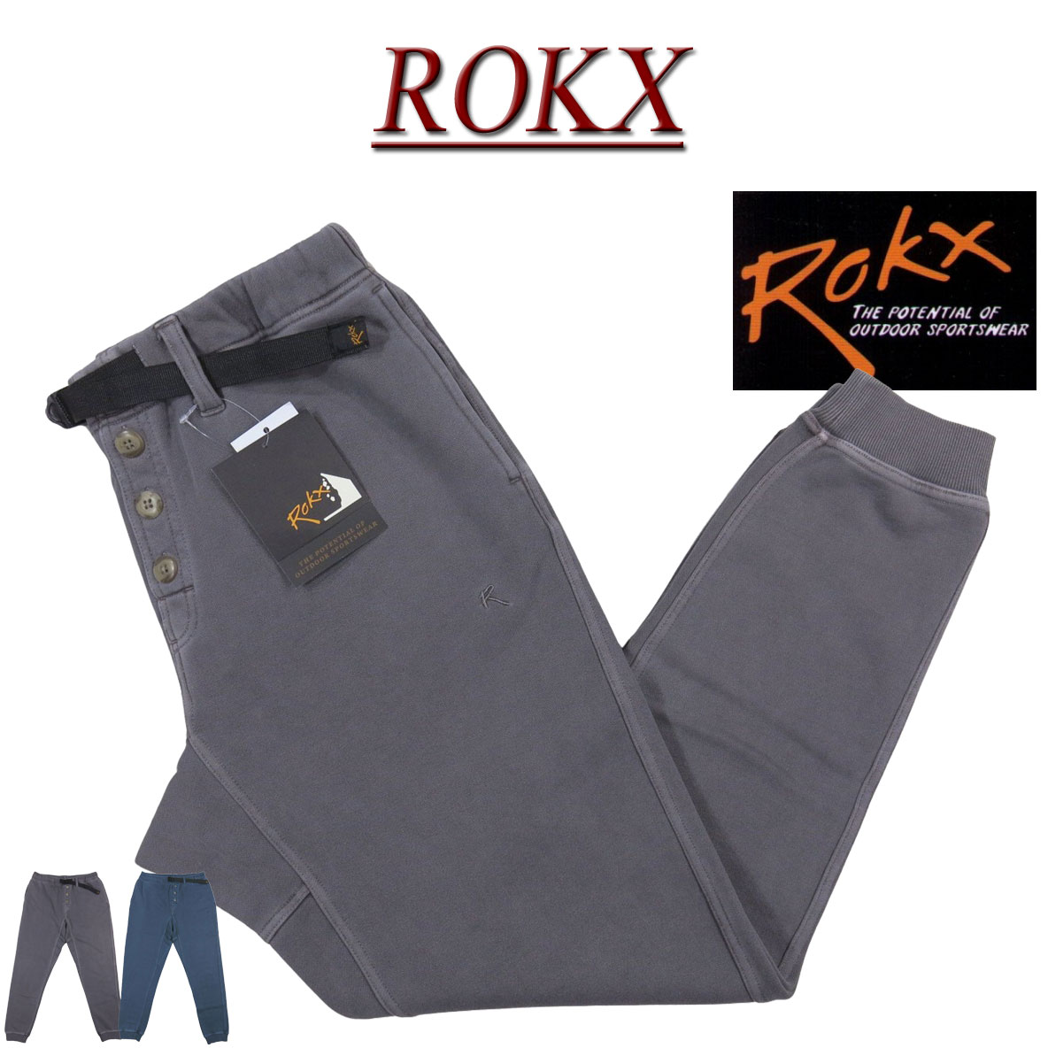 【2色4サイズ】 ry671 新品 ROKX ロックス COTTONWOOD SWEAT PANT ピグメントダイ コットンウッド スウェットパンツ RXMF201120 メンズ クライミングパンツ 裏毛 製品染め加工 スエットパンツ アウトドア 【smtb-kd】