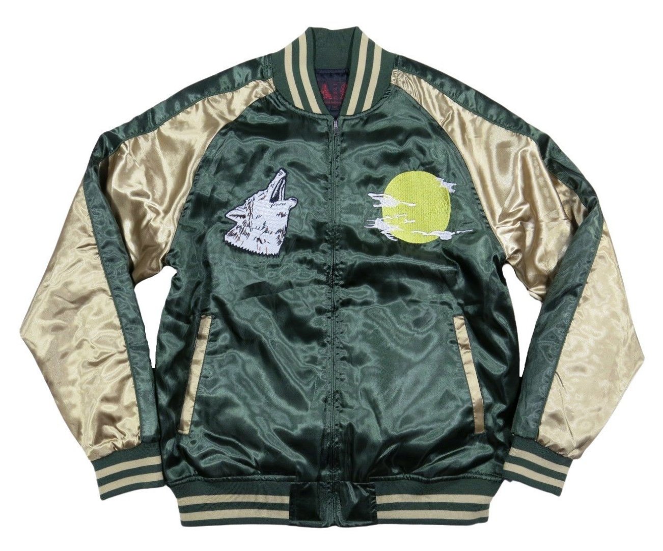 楽天市場】狼 スカジャン(サイズ(S/M/L)L)の通販 楽天市場】狼 スカジャン(サイズ(S/M/L)L)の通販