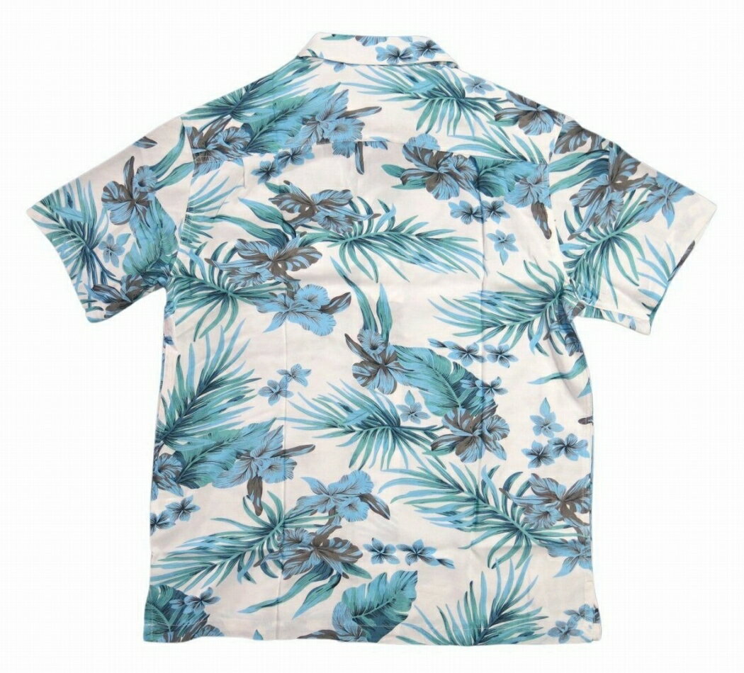 【7サイズ】 wu5017 新品 ハイビスカス 花柄 半袖 レーヨン100% アロハシャツ メンズ アロハ ハワイアンシャツ 【smtb-kd】 (ビッグサイズあります!)