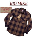 【4サイズ】 ad203 新品 BIG MIKE 復刻 長袖 バッファローチェック ヘビーネルシャツ 102235202 メンズ ビッグマイク HEAVY FLANNEL WORK SHIRTS フランネルシャツ ワークシャツ ブロックチェック ヘビネル BIGMIKE 【smtb-kd】