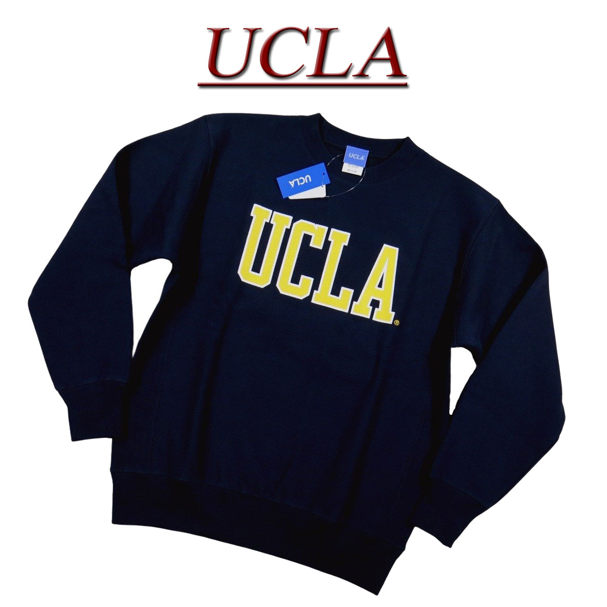 jf771 新品 UCLA カレッジプリント ヘビーウェイト スウェットシャツ UCLA-0517 メンズ カリフォルニア大学 ロサンゼルス校 L/S COLLEGE SWEATSHIRT ユーシーエルエー 裏起毛 スエット トレーナー 