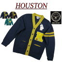 y3F3TCYz jf852 Vi HOUSTON hJ oCJ[ [Q[W jbg ^[h J[fBK 22060 Y q[Xg BICOLOR LETTERED CARDIGAN ^[by AJW ysmtb-kdz