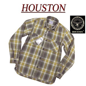 4 jf871  HOUSTON ӥơ åù ޥ Ĺµ ӥå إӡͥ륷 40959  ҥ塼ȥ VINTAGE WASH HEAVY FLANNEL WORK SHIRT  ӥ å إӡեͥ륷 smtb-kd