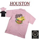 【2色3サイズ】 jg221 新品 HOUSTON BURGER刺繍 テンセル素材 半袖 ボーリングシャツ 40992 メンズ ヒューストン S/S BOWLING SHIRT ボウリングシャツ ワークシャツ アメカジ 【smtb-kd】