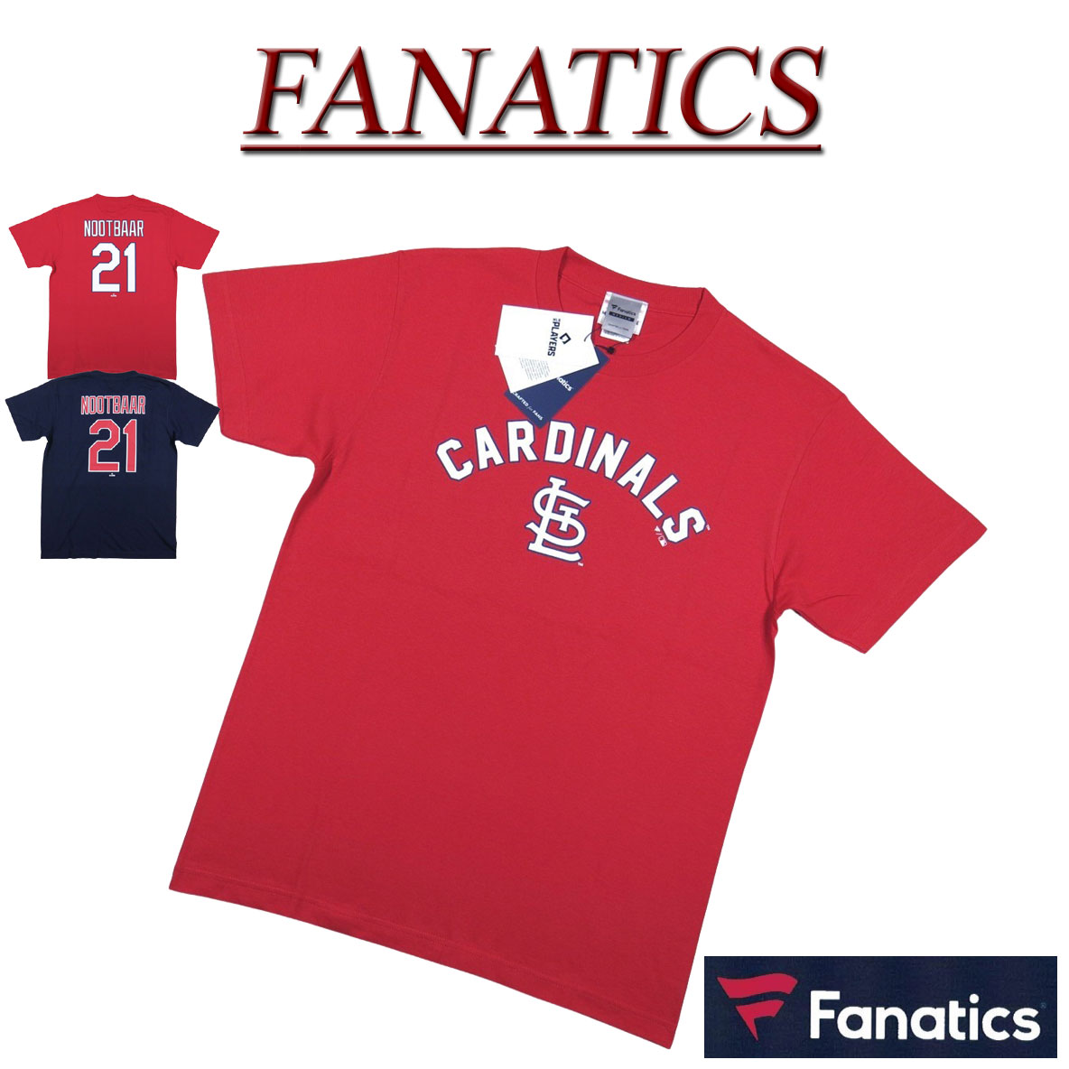  jg361 新品 FANATICS ST.LOUIS CARDINALS ヌートバーモデル ネーム & ナンバープリント 半袖 Tシャツ ML01-23SS-0048 メンズ ファナティクス セントルイス・カージナルス MLB OFFICIAL WEAR NOOTBAAR WINNING STREAK T-SHIRT ティーシャツ 